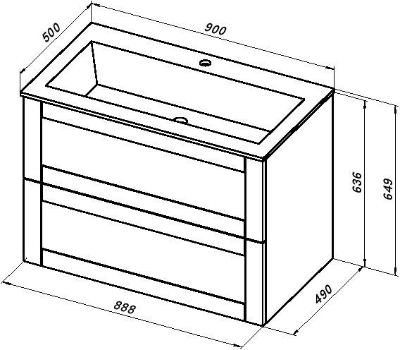 Приобрести aquanet тумба с раковиной терра 90 маренго 00313246