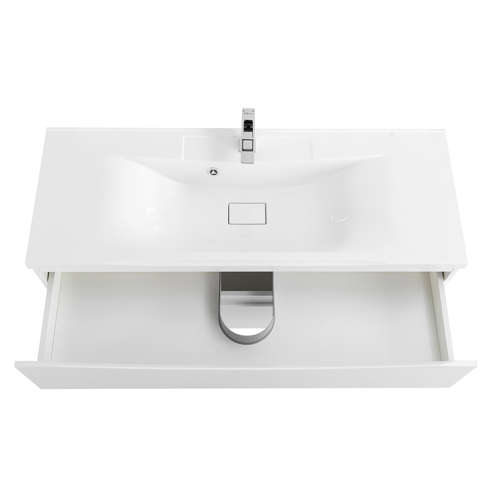 Приобрести belbagno тумба с раковиной marino 120 см, подвесная bianco opaco, белая раковина