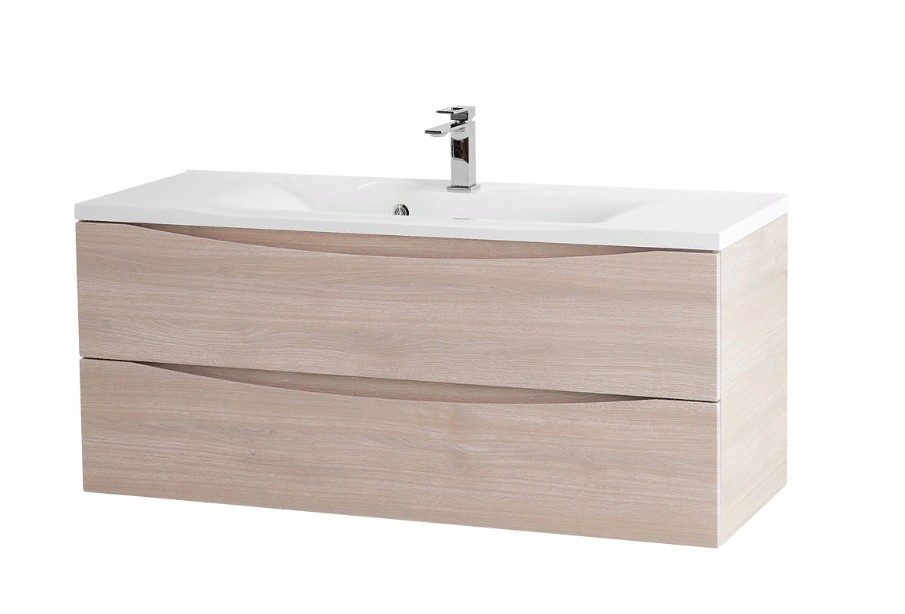 Приобрести тумба подвесная с раковиной belbagno marino-1200-2c-so-rg-p 120 см, rovere grigio