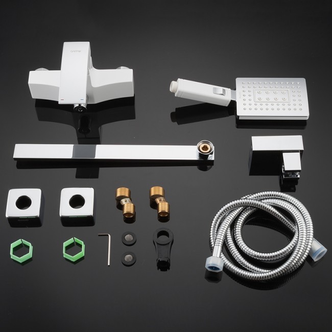 Приобрести gappo смеситель для ванны и душа g2207-7, белый 94944