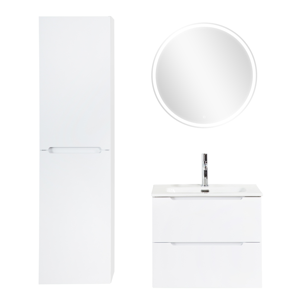 Приобрести belbagno тумба с раковиной etna 39 60 см, подвесная b bianco lucido, белая раковина