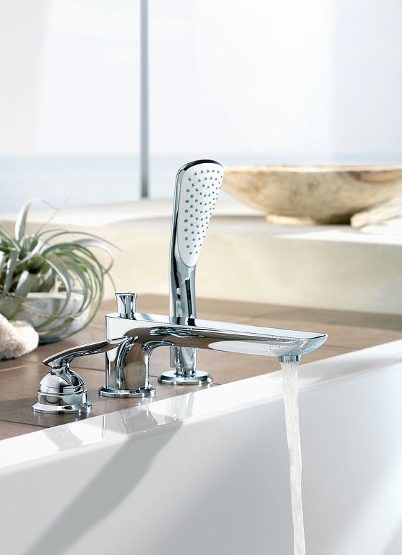 Приобрести kludi balance однорычажный смеситель для ванны и душа, на 3 отверстия, длина излива 220 мм