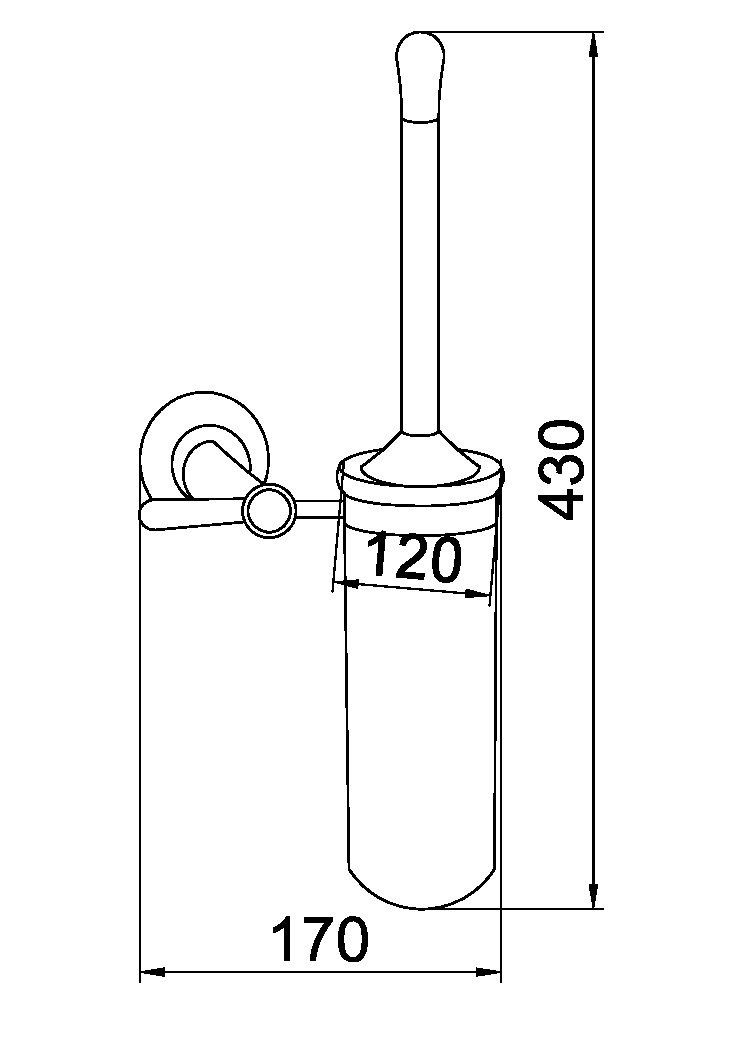 Приобрести boheme ершик для унитаза chiaro, золото\кристалы 10514