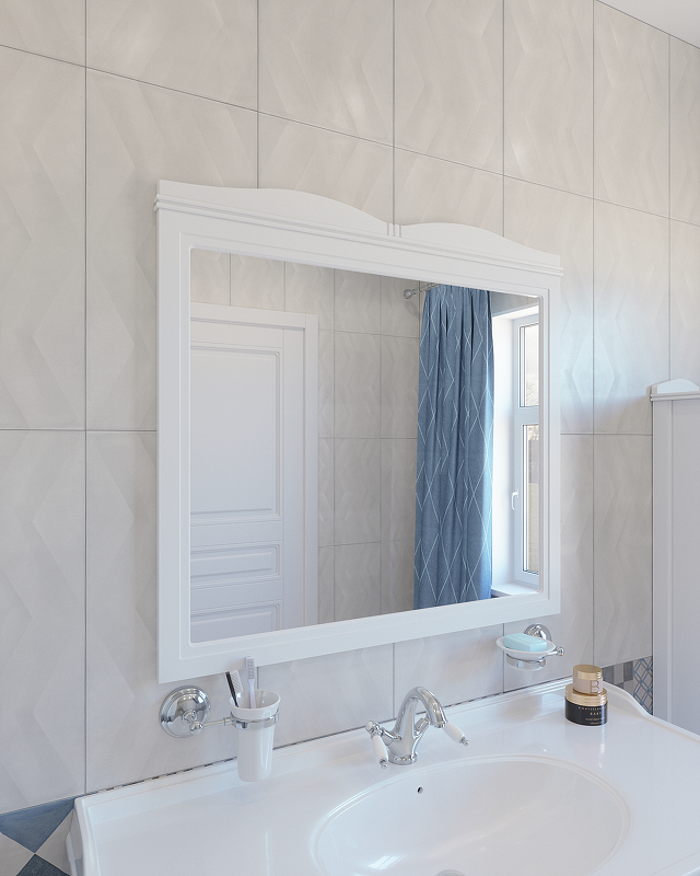 Приобрести caprigo зеркало borgo 100 см, белое 33431-b136