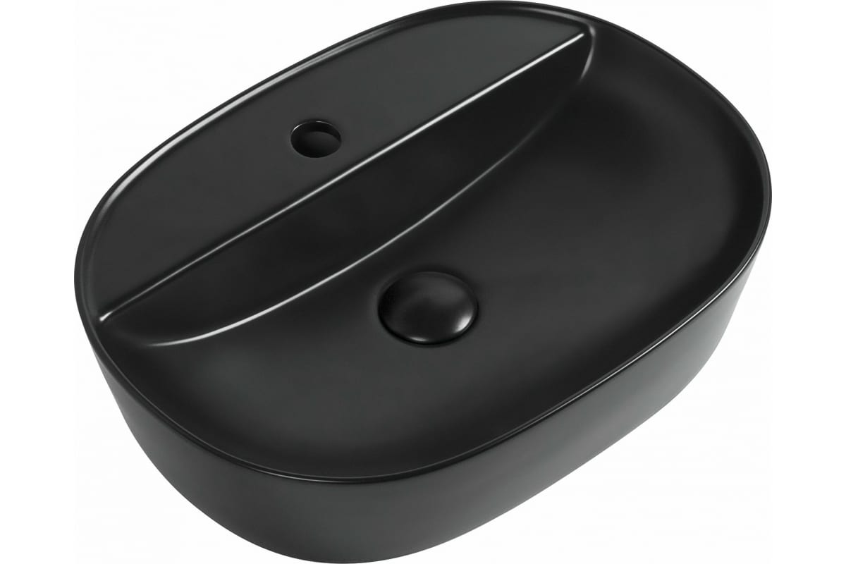 Приобрести aquanet раковина lake-2-mb 50х39 см, черный матовый
