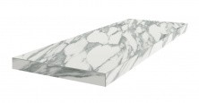 Ступень Coliseumgres Uffizi Floor Project White 33х90см, белая, угловая, левая
