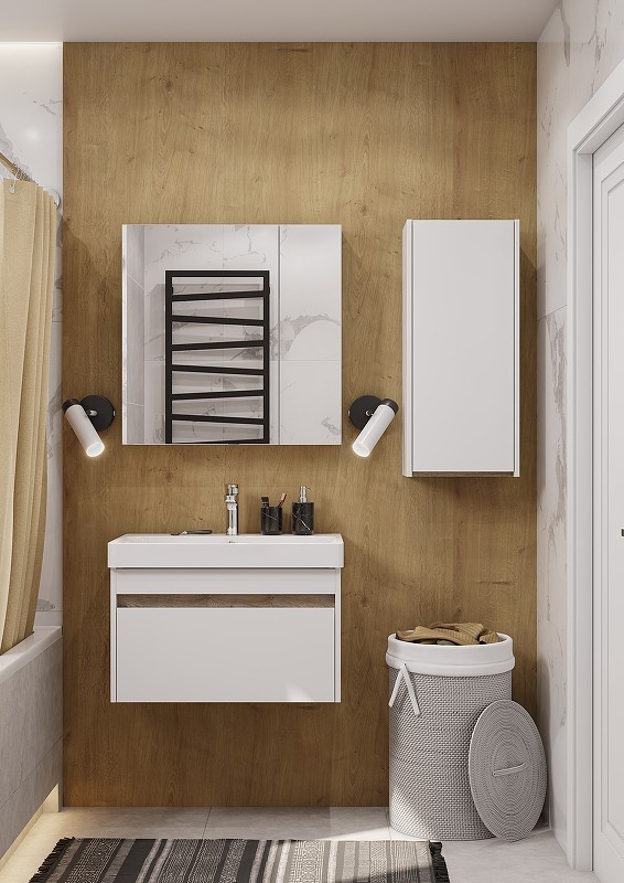 Приобрести шкаф подвесной акватон марти 35 см, дуб эндгрейн 1a270203my010