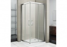 Ограждение душевое Bas Infinity CR-80-G-CH 80х80 см (матовое стекло)