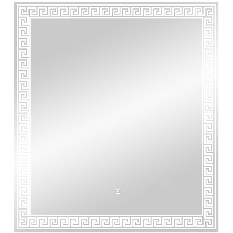 Приобрести continent зеркало с подсветкой apollo 80х90 см, сенсорный включатель, белое