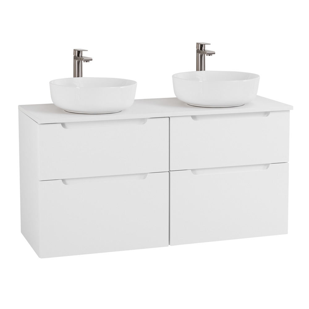 Приобрести belbagno тумба со столешницей etna-h60 140 см, подвесная bianco lucido