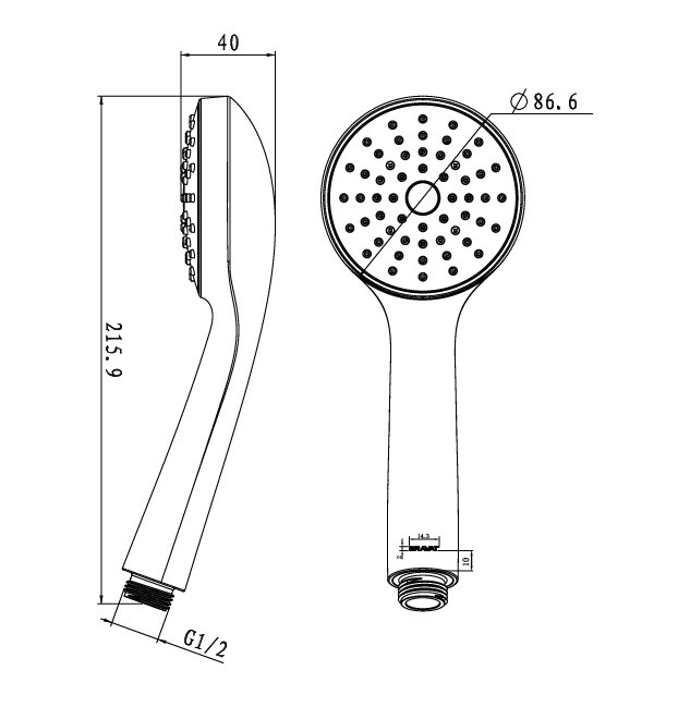 Приобрести eco душевая лейка диаметр 87 мм