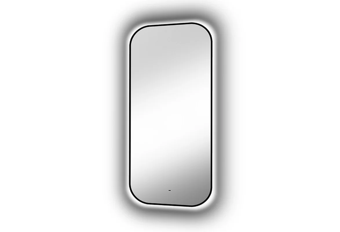 Приобрести continent зеркало с подсветкой torry 60х100 см, черное