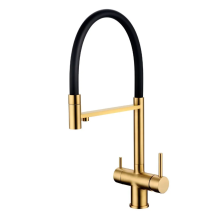 Grocenberg Смеситель для кухни с гибким изливом, матовое золото GB4099MG