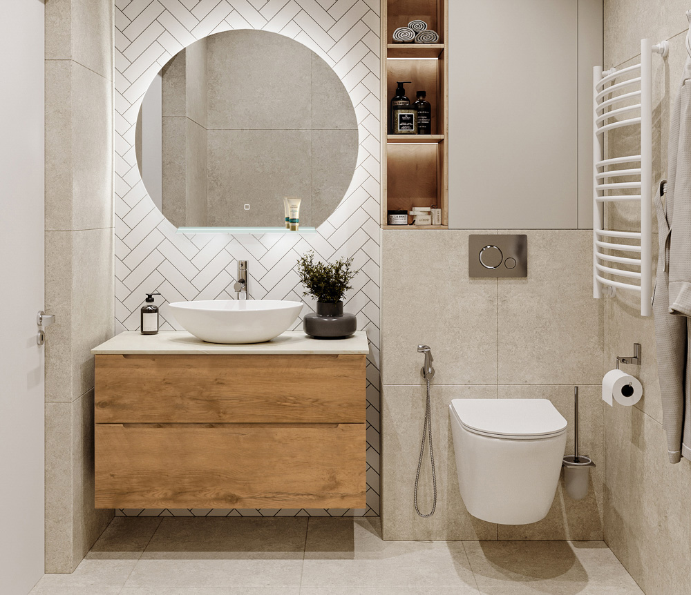 Приобрести belbagno тумба со столешницей etna-h60 100 см, подвесная rovere nature