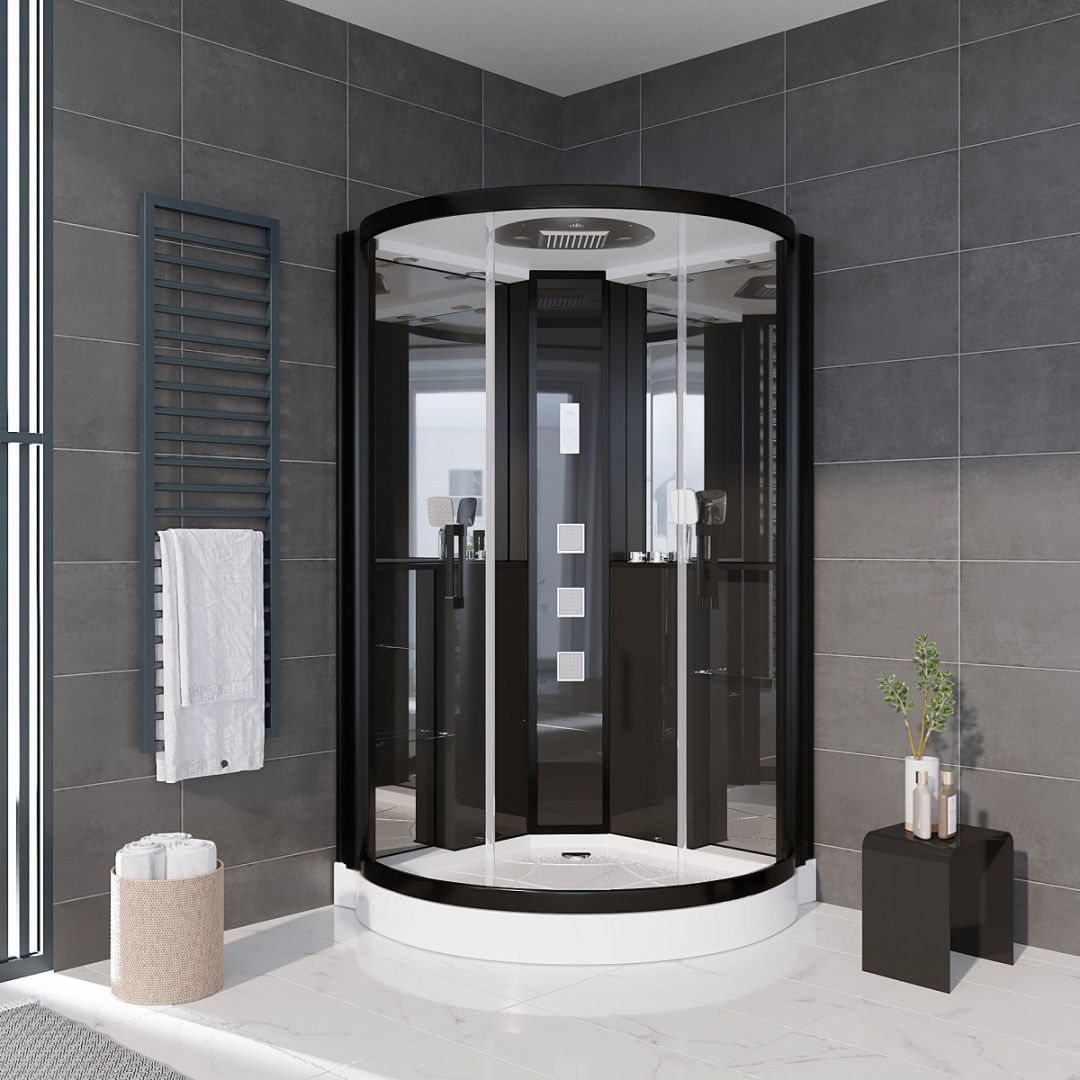 Приобрести grossman гидробокс 120х120 см, черный\прозрачное gr242