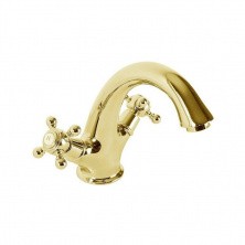 CEZARES Смеситель для раковины GOLF с донным клапаном, золото GOLF-LS1-03/24