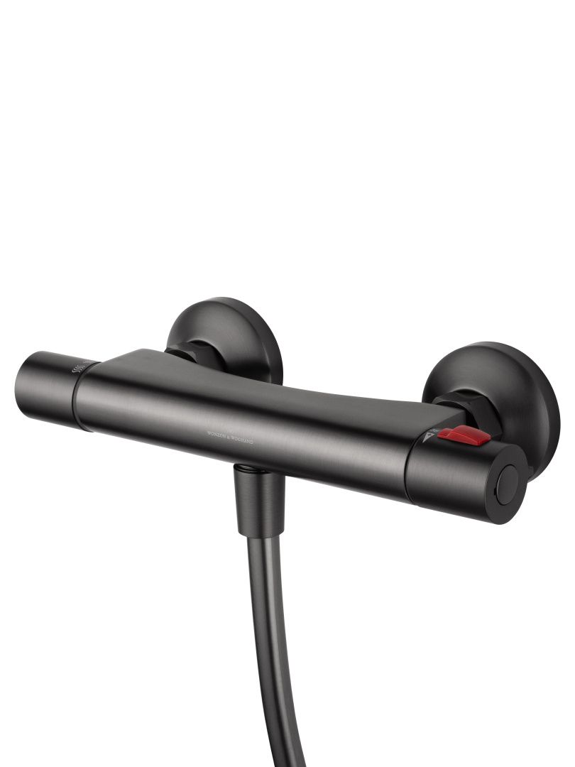 Приобрести смеситель для душа с термостатом wonzon & woghand inn 5, темный графит (ww-b2005-a-bgg)