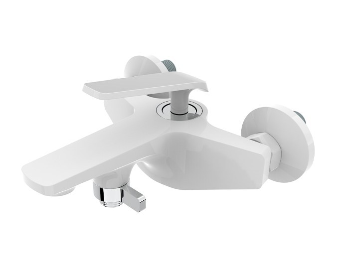 Приобрести смеситель для ванны vieir chiaro с ручным душем, белый/хром v333531f
