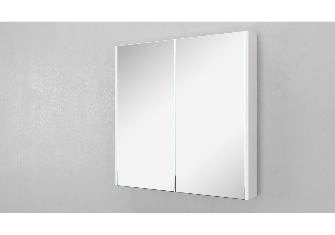 Приобрести зеркало-шкаф velvex klaufs 80 см zskla.80-216, белый