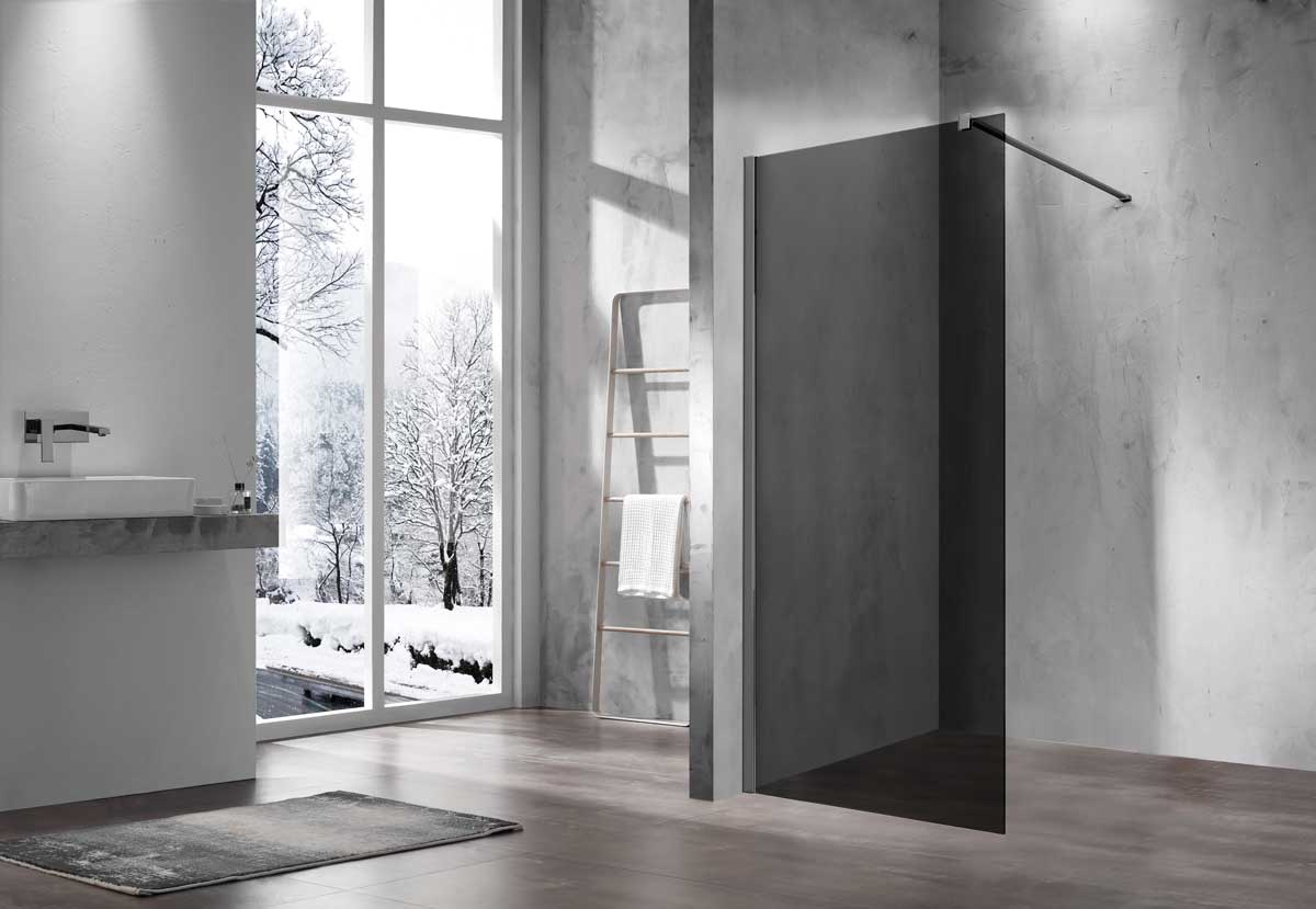 Приобрести vincea душевая перегородка walk-in 100 см, тонированное, оружейная сталь vsw-1h100cggm