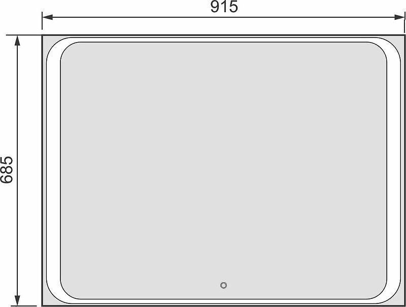 Приобрести jorno зеркало modul 100 см, с подсветкой, белое