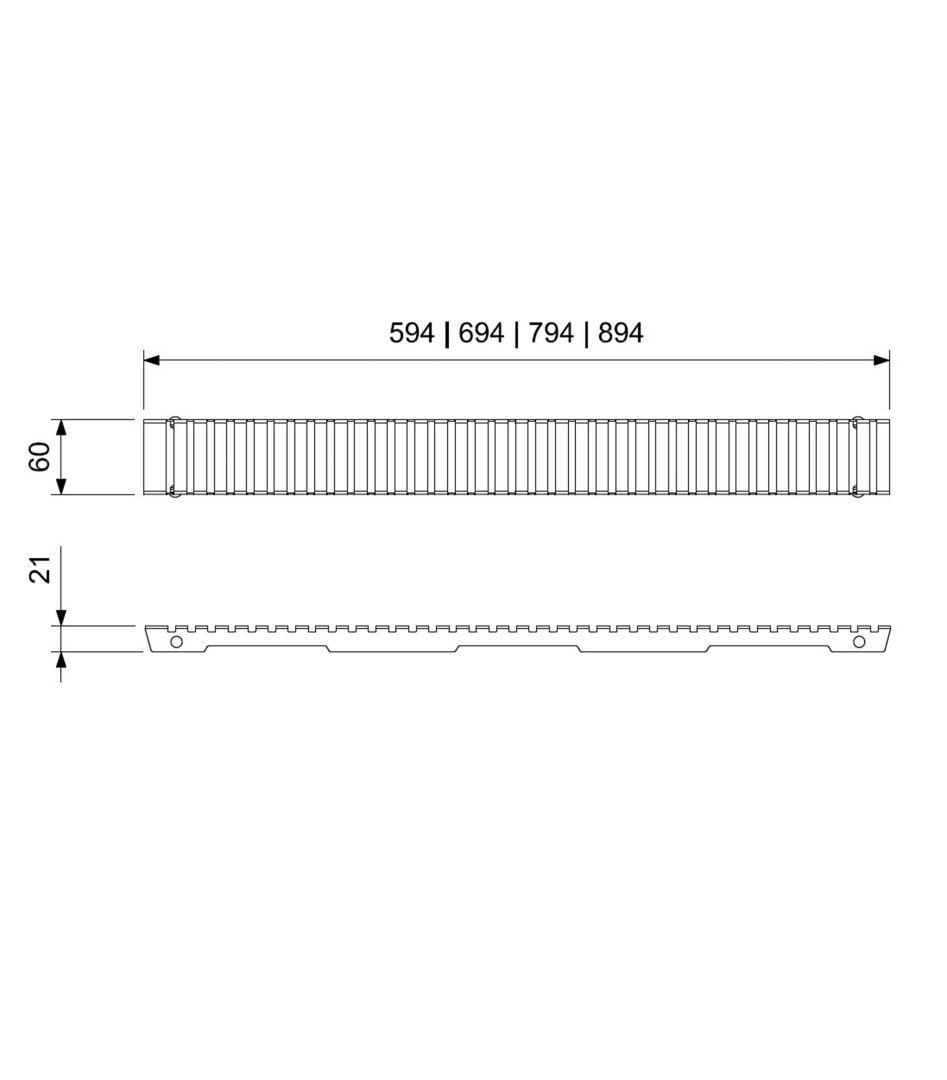Приобрести решетка для душевого трапа 80 см wonzon & woghand, темный графит (ww-651800l-bgm)
