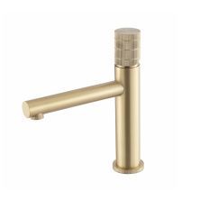 Vincea Смеситель для раковины Groove, брашированное золото VBF-4G1BG4