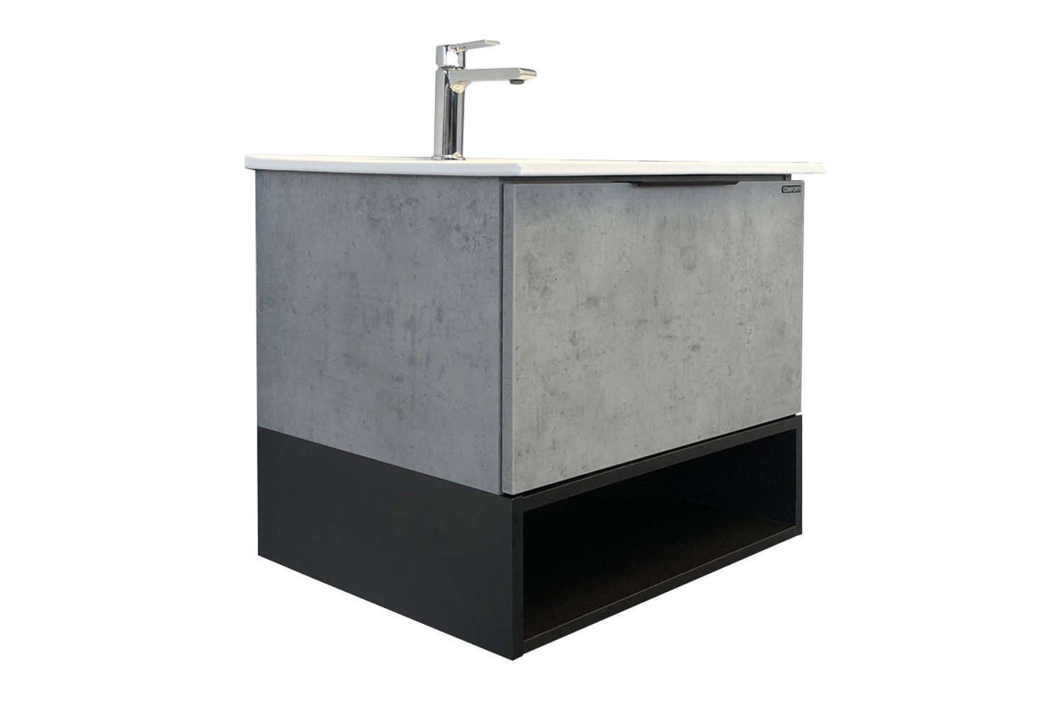 Приобрести сomforty тумба с раковиной "франкфурт-60", светлый бетон