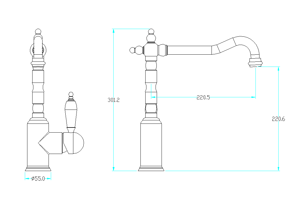 Приобрести boheme смеситель для кухни tradizionale, золото\черный 102-bsw