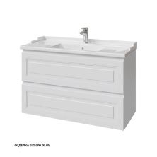 Caprigo Тумба с раковиной WALES 100 см, белая, эмаль