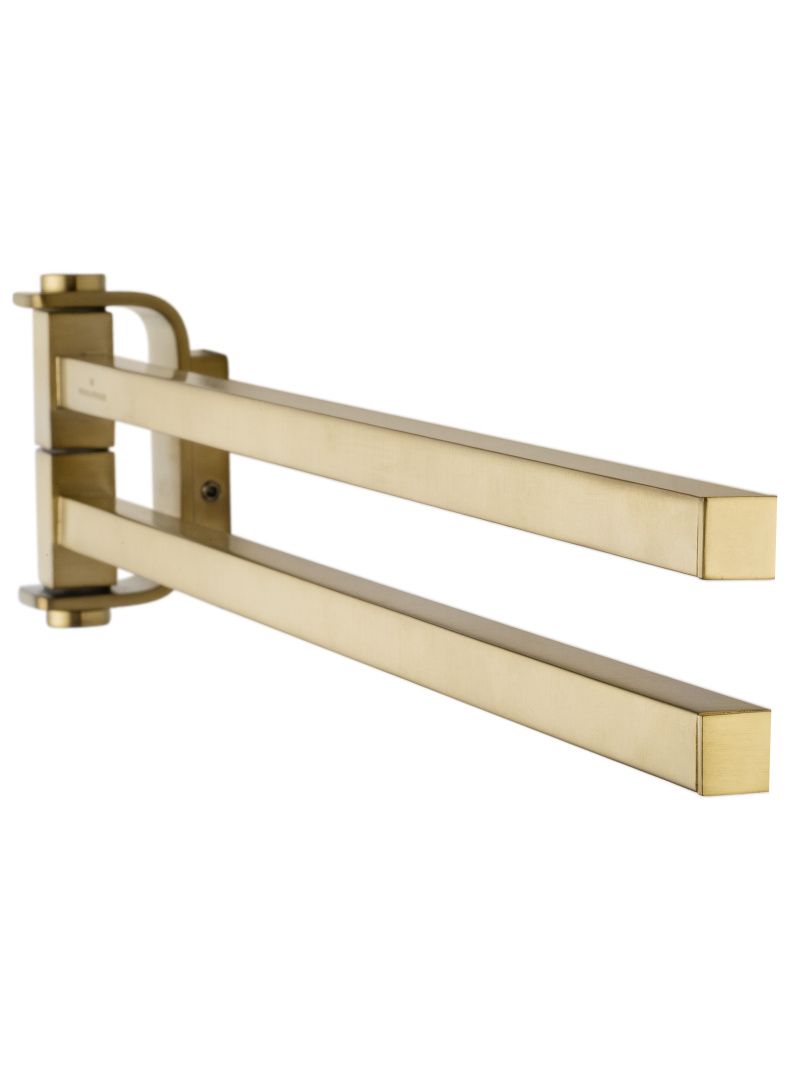 Приобрести полотенцедержатель поворотный wonzon & woghand lotte, брашированное золото (ww-8331-bg)