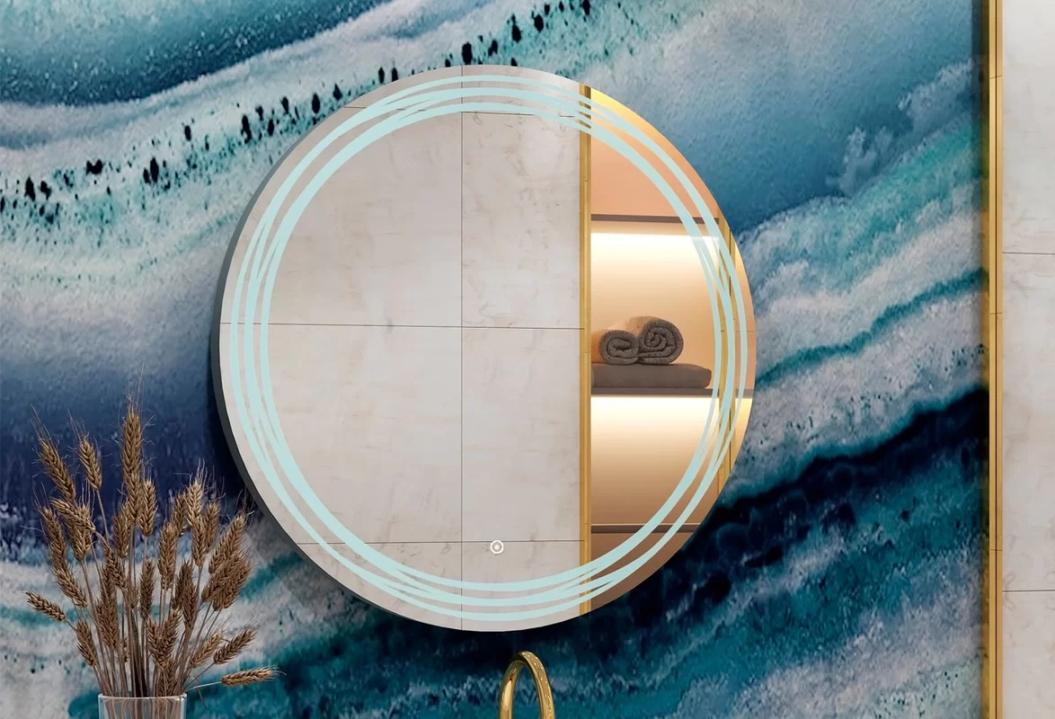 Приобрести continent зеркало с подсветкой talisman 77х77 см, белое