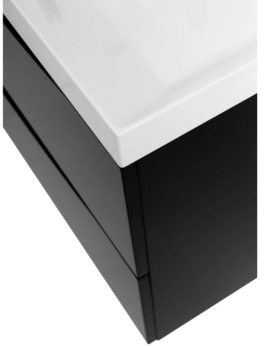 Приобрести тумба подвесная с раковиной belbagno marino-1000-2c-so-nl-p 100 см, nero lucido