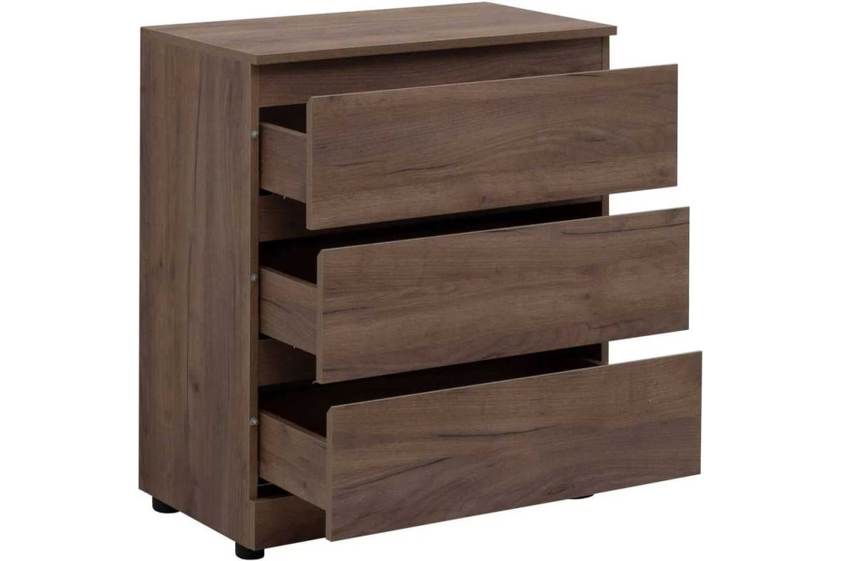 Приобрести aquanet комод сканди 70x40 см, дуб крафт (3 ящика)