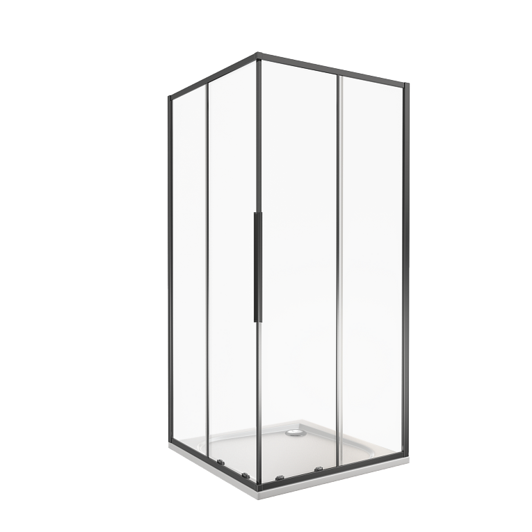 Приобрести bas душевое ограждение idea cr 1000х1950 мм, черная cr-100-c-b