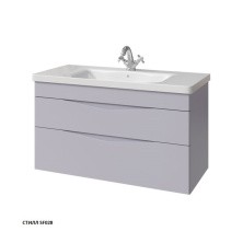 Caprigo Тумба с раковиной подвесная Lento 100 см, серая 36214-SF028