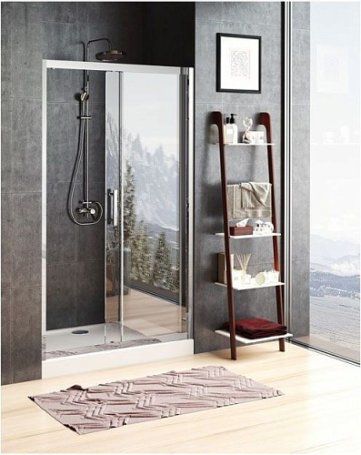 Приобрести aquanet душевая дверь delta npe6121 150, прозрачное стекло