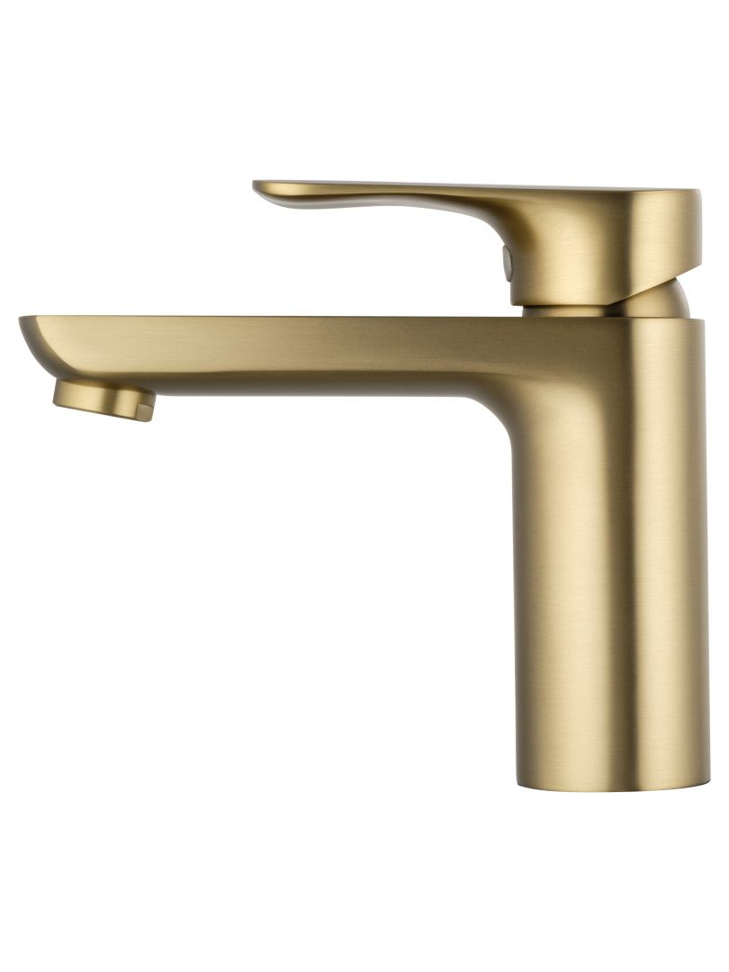 Приобрести смеситель для раковины wonzon & woghand line, брашированное золото (ww-a40732-bg)