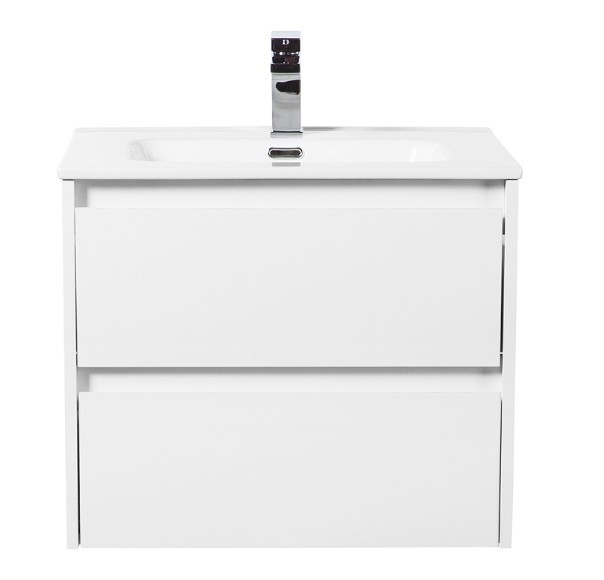 Приобрести тумба подвесная с раковиной belbagno kraft-600-2c-so-bo 60 см, bianco opaco