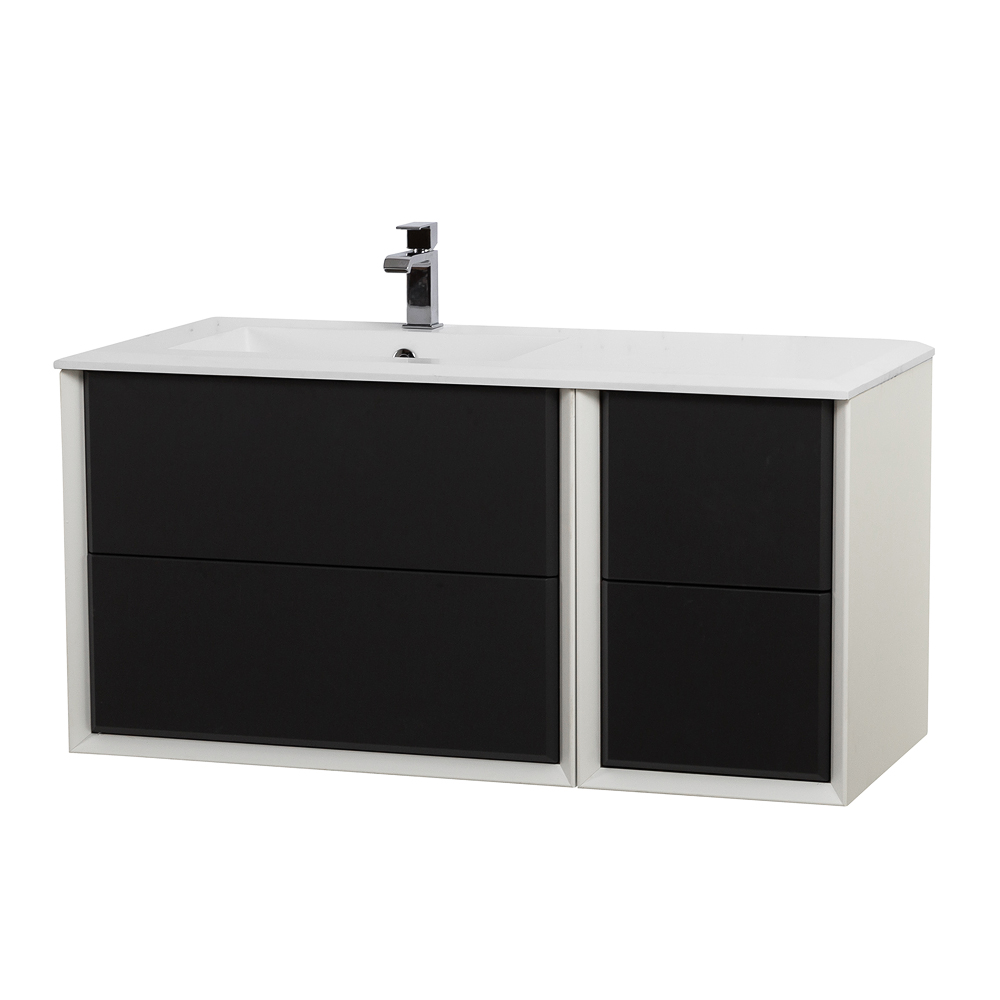 Приобрести cezares тумба подвесная с раковиной bellagio 106 см grafite, левостороняя, графит 54715