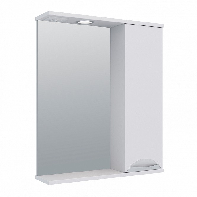 Приобрести aqua de marco зеркало-шкаф eleganse 60 см, правое, белый\хром 1060cele/r