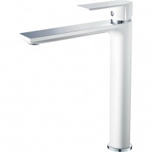 HAIBA Смеситель для раковины 270мм, высокий, белых\хром HB-11505-8