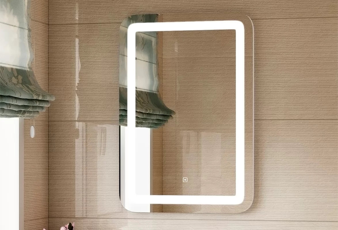 Приобрести continent зеркало с подсветкой lucia 70х90 см, белое