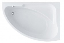 Акриловая ванна асимметричная Гоа 150х100 правосторонняя, белая