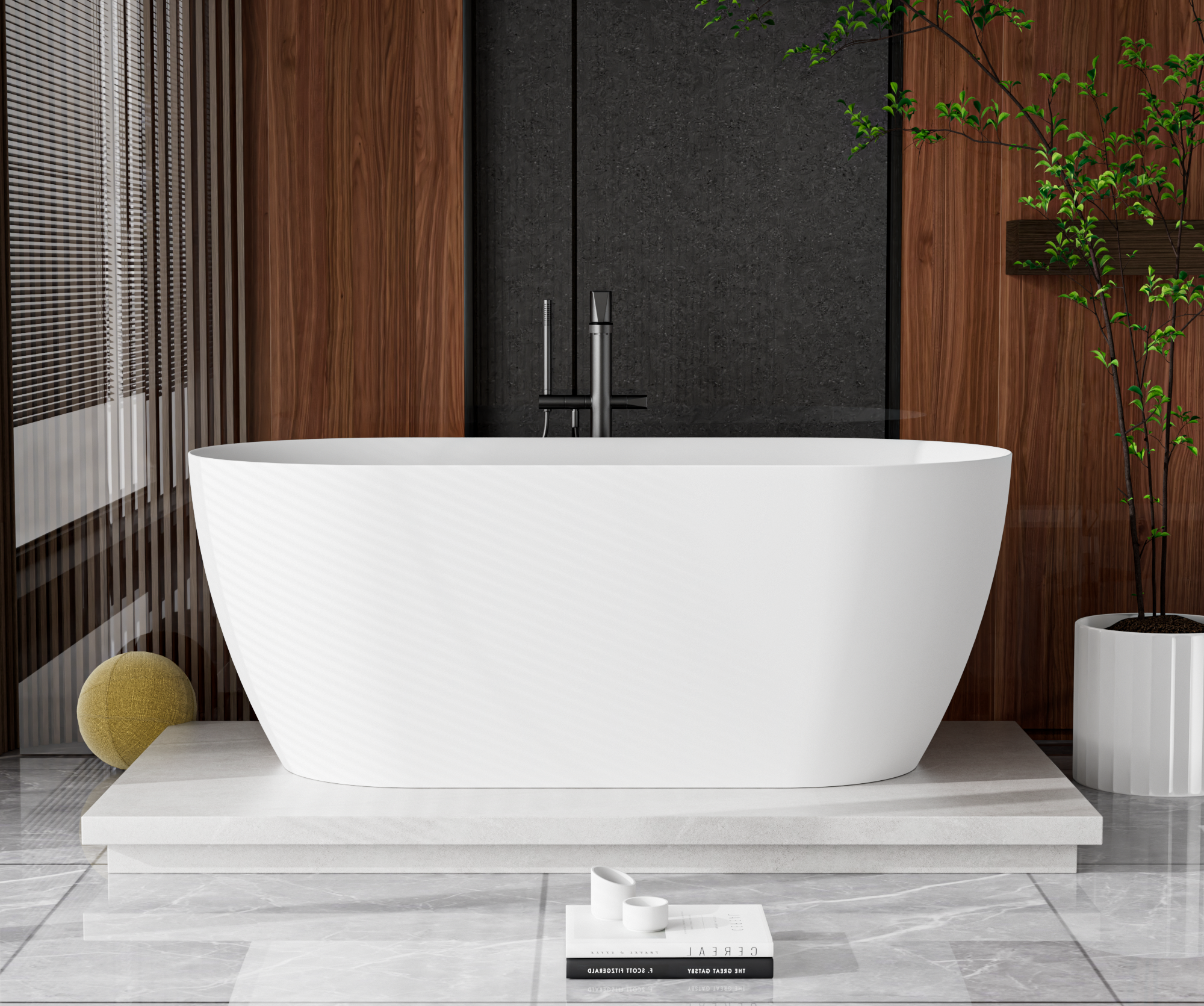 Приобрести cezares отдельностоящая ванна solid surface 150х75 см, белая czr-relax-150-75-57-ssb