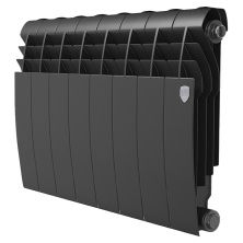 Royal Thermo Радиатор биметаллический BiLiner 350 /Noir Sable ( черный графит ) - 8 секц.