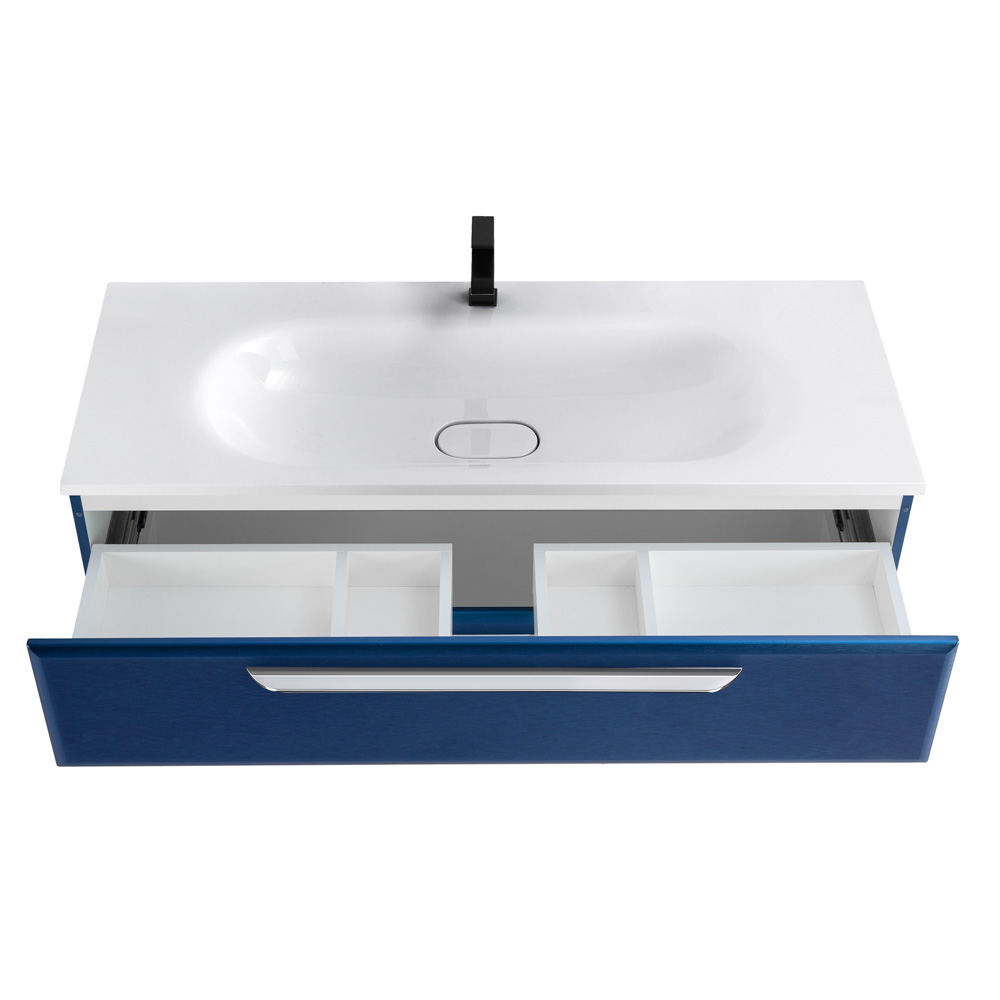 Приобрести cezares тумба подвесная с раковиной eco 120 см sapfiro, синяя eco-1200-2c-so-spf-p