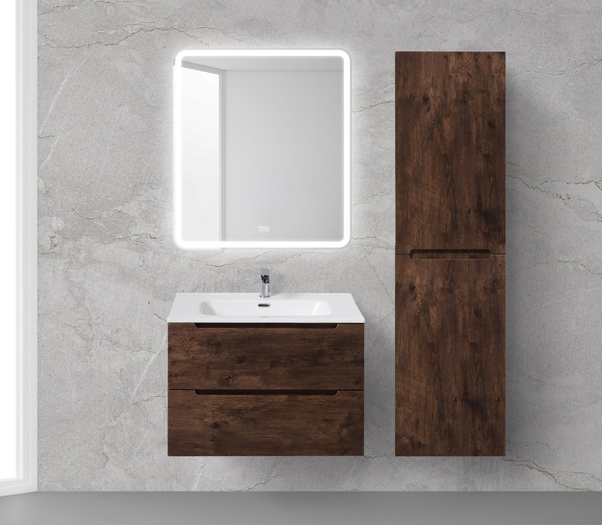 Приобрести belbagno зеркало 70х80 см spc-mar-700-800-led-tch-warm