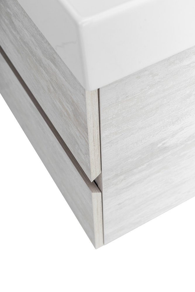 Приобрести cezares тумба подвесная с раковиной molveno 46 80 см legno bianco, белый глянец molveno 46-80-2c-so-lb