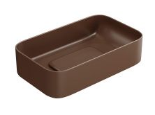 Hayzburg Накладная раковина чаша 61х38 см, кофеин матовая HB-0033-60MDB